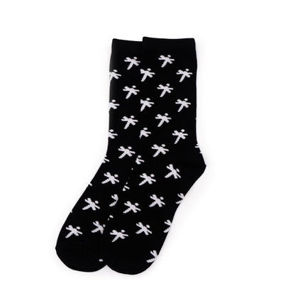 Dragonfly crew socks