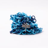 Chainmail Footbag - Dark Blue / Blue / Light Blue