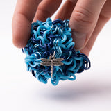 Chainmail Footbag - Dark Blue / Blue / Light Blue