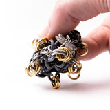 Chainmail Footbag - Black / Silver / Gold
