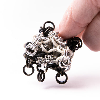 Chainmail Footbag - Monochrome