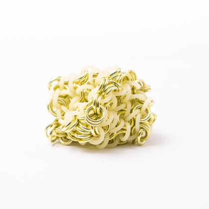 Chainmail Footbag - Green / Glow