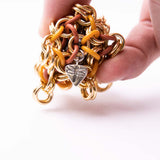 Chainmail Footbag - Gold / Yellow / Rust