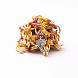 Chainmail Footbag - Gold / Yellow / Rust