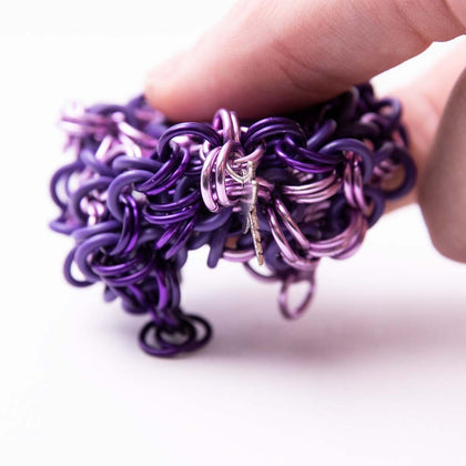 Chainmail Footbag - Dark Purple / Violet / Purple