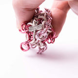 Chainmail Footbag - Pink / Light Pink / White