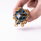 Chainmail Footbag - Gold / Blue