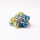 Chainmail Footbag - Light Blue / Light Green / White