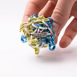 Chainmail Footbag - Light Blue / Light Green / White